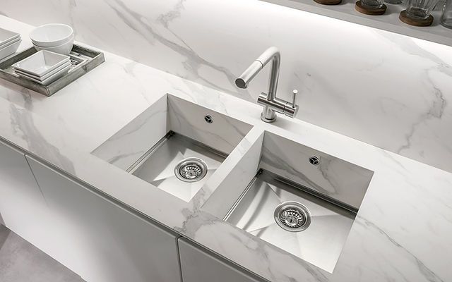 Évier sous plan intégré Integra Monaco finition premium — cuisine haut de gamme Grand Ouest